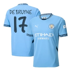 Manchester City Kevin De Bruyne #17 Voetbalshirt 2024-25 UCL Thuistenue Heren
